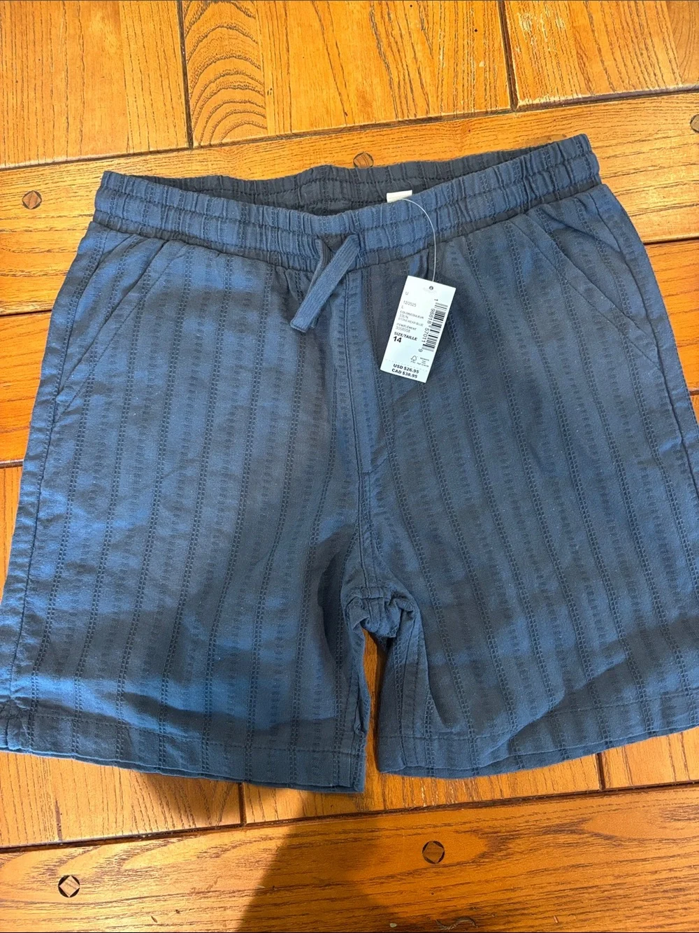 The Children's Place Blue Textured Pull-On Shorts